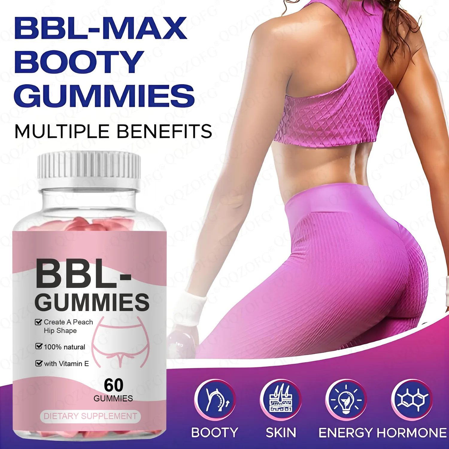BBL buttock lifting gummies promote peach buttocks, enhance immunity, beautify skin, lift plump buttocks
BBL buttock lifting gummies promote peach buttocks, enhance immunity, beautify skin, lift plump buttocks