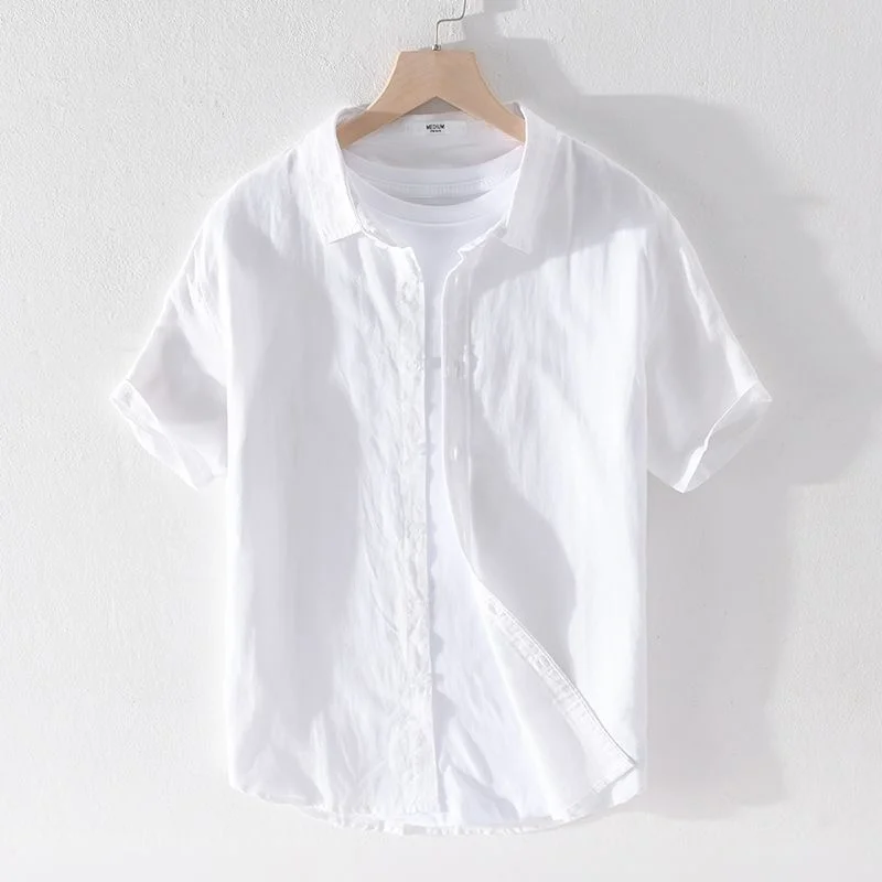 Cotton Linen Short Sleeve Shirt Men's Summer Casual Loose Fit Thin Material Half Sleeve Pure Color Breathable Vintage Style M...
Cotton Linen Short Sleeve Shirt Men's Summer Casual Loose Fit Thin Material Half Sleeve Pure Color Breathable Vintage Style M...