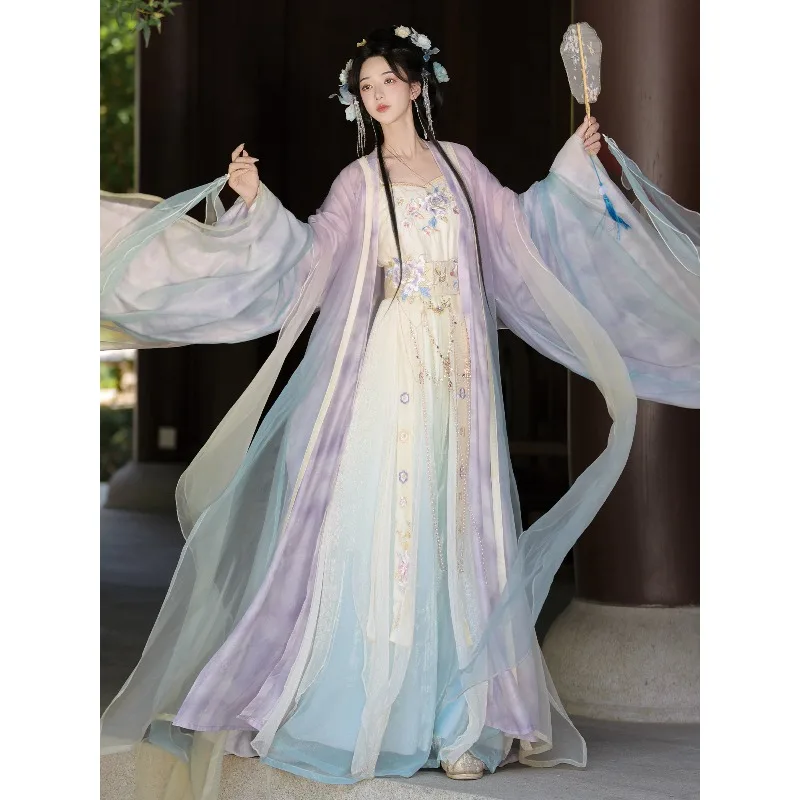 Hanfu Tang made gradual change elegant waist skirt antique cold fairy air spring and summer new
Hanfu Tang made gradual change elegant waist skirt antique cold fairy air spring and summer new