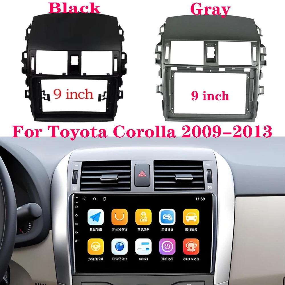 9 Inch 2din Car Radio Dashboard For Toyota Corolla 2009-2013 Stereo Panel for Mounting Car Panel Dual Din DVD Frame
9 Inch 2din Car Radio Dashboard For Toyota Corolla 2009-2013 Stereo Panel for Mounting Car Panel Dual Din DVD Frame