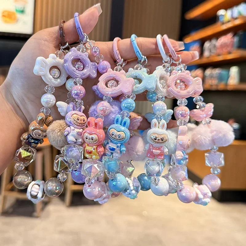 Labubu keychain Doll Couple Keyring Kawaii Cartoon Creative Beads Phone Chain Bag Pendant Charms Backpack Decoration Gifts
Labubu keychain Doll Couple Keyring Kawaii Cartoon Creative Beads Phone Chain Bag Pendant Charms Backpack Decoration Gifts