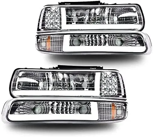 LED DRL Headlights, Compatible with 1999-2002 Chevy Silverado 1500 2500/2001-2002 Silverado 1500HD 2500HD 3500, Driver Side & Pa
LED DRL Headlights, Compatible with 1999-2002 Chevy Silverado 1500 2500/2001-2002 Silverado 1500HD 2500HD 3500, Driver Side & Pa