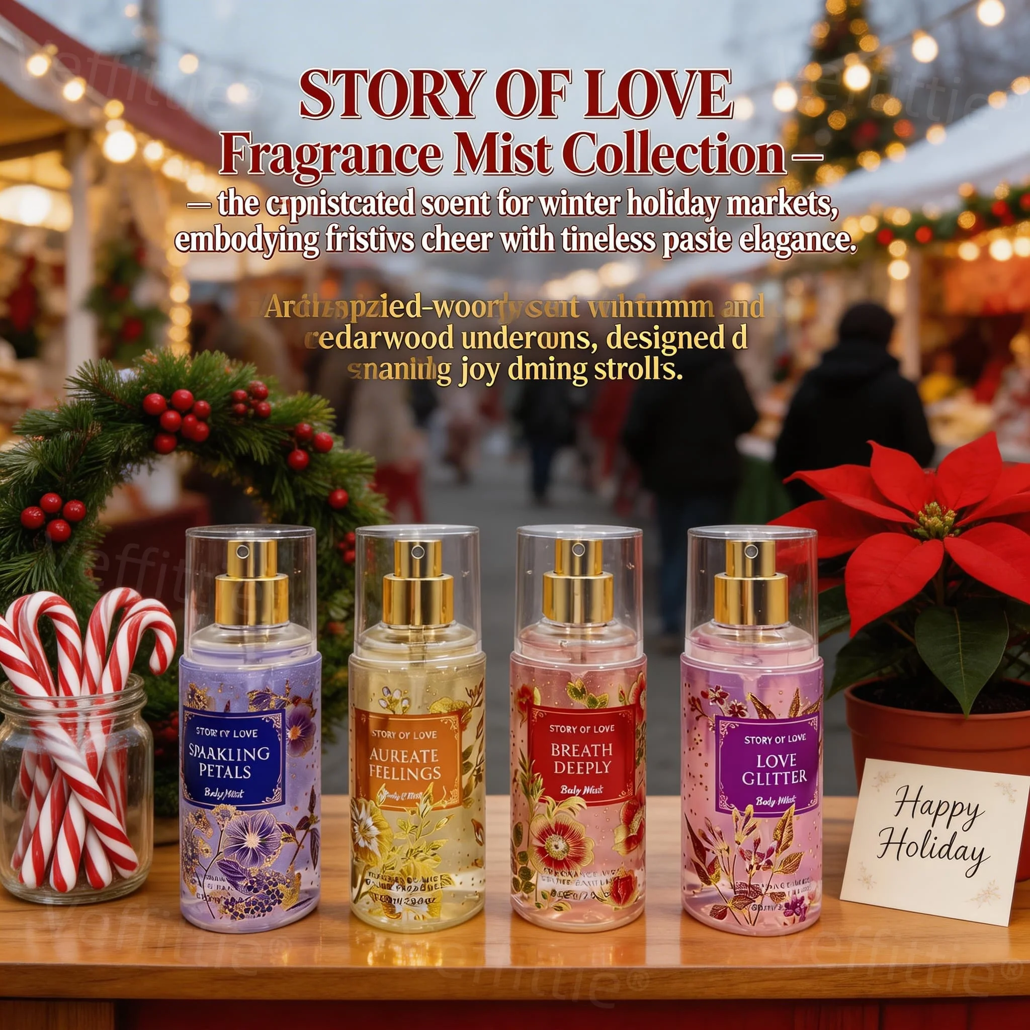 Festive Floral-Woody Spark Women's Mist, 352ml Multi-Scent Spray, Holiday Party Wear All Day Fresh, Rich Peony-Carnation Essence
Festive Floral-Woody Spark Women's Mist, 352ml Multi-Scent Spray, Holiday Party Wear All Day Fresh, Rich Peony-Carnation Essence