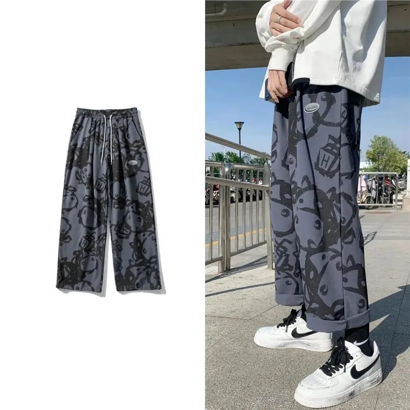 2023Autumn and Winter New Casual Full Printed Graffiti Japanese and Korean Style Trendy Cropped Sports Loose Straight Men's Pant
2023Autumn and Winter New Casual Full Printed Graffiti Japanese and Korean Style Trendy Cropped Sports Loose Straight Men's Pant