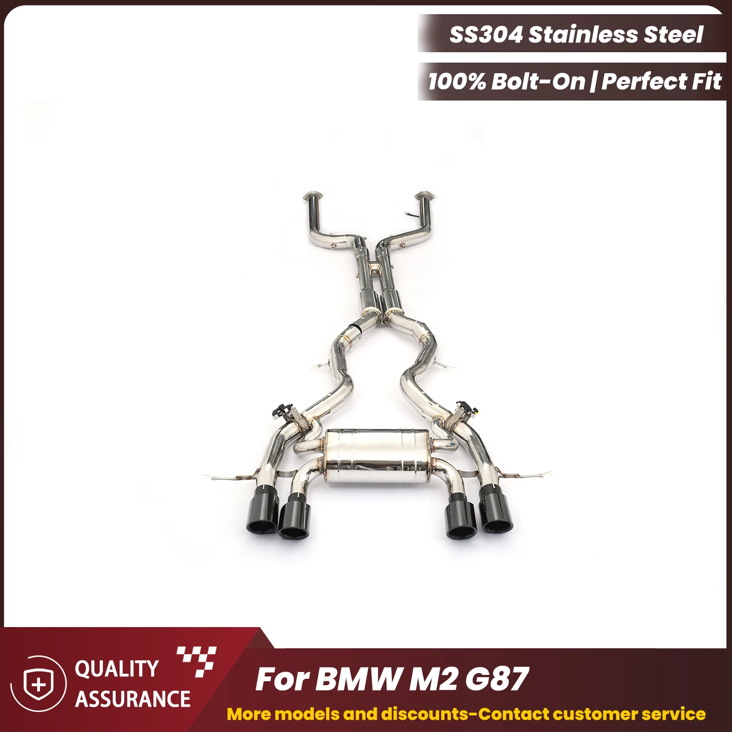 Aggressive Exhaust Sound Valved Catback Exhaust For BMW M2 G87 Performance Upgrade Easy Installation
Aggressive Exhaust Sound Valved Catback Exhaust For BMW M2 G87 Performance Upgrade Easy Installation