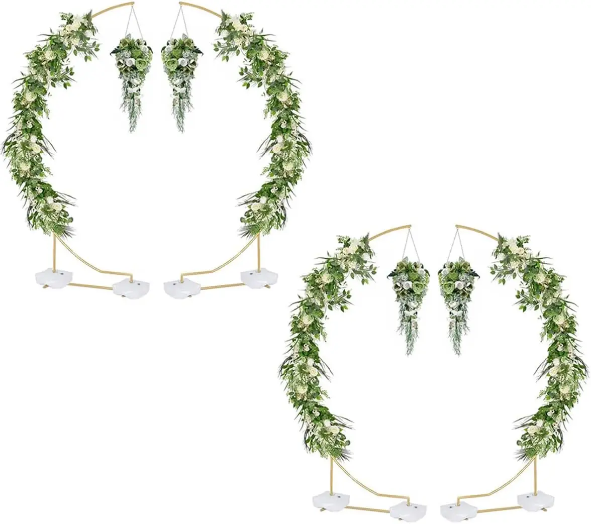 4pcs Curved Wedding Stand 8.2ft Balloon Arch Stand Metal Arch Backdrop Stand for Bridal Ceremony Birthday Party Anniversary
4pcs Curved Wedding Stand 8.2ft Balloon Arch Stand Metal Arch Backdrop Stand for Bridal Ceremony Birthday Party Anniversary