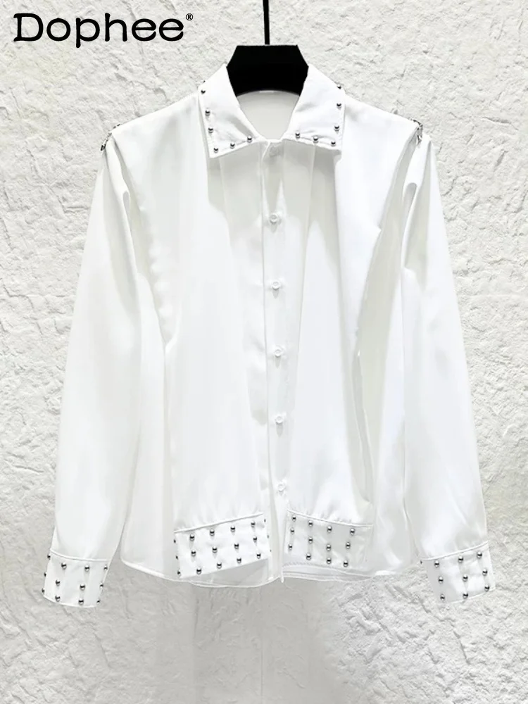 2026 Men's Summer Fashion Solid Color Chic Tops Rivet Design Splicing Shirts Men's Personality Handsome Loose Long Sleeve Shirts
2026 Men's Summer Fashion Solid Color Chic Tops Rivet Design Splicing Shirts Men's Personality Handsome Loose Long Sleeve Shirts