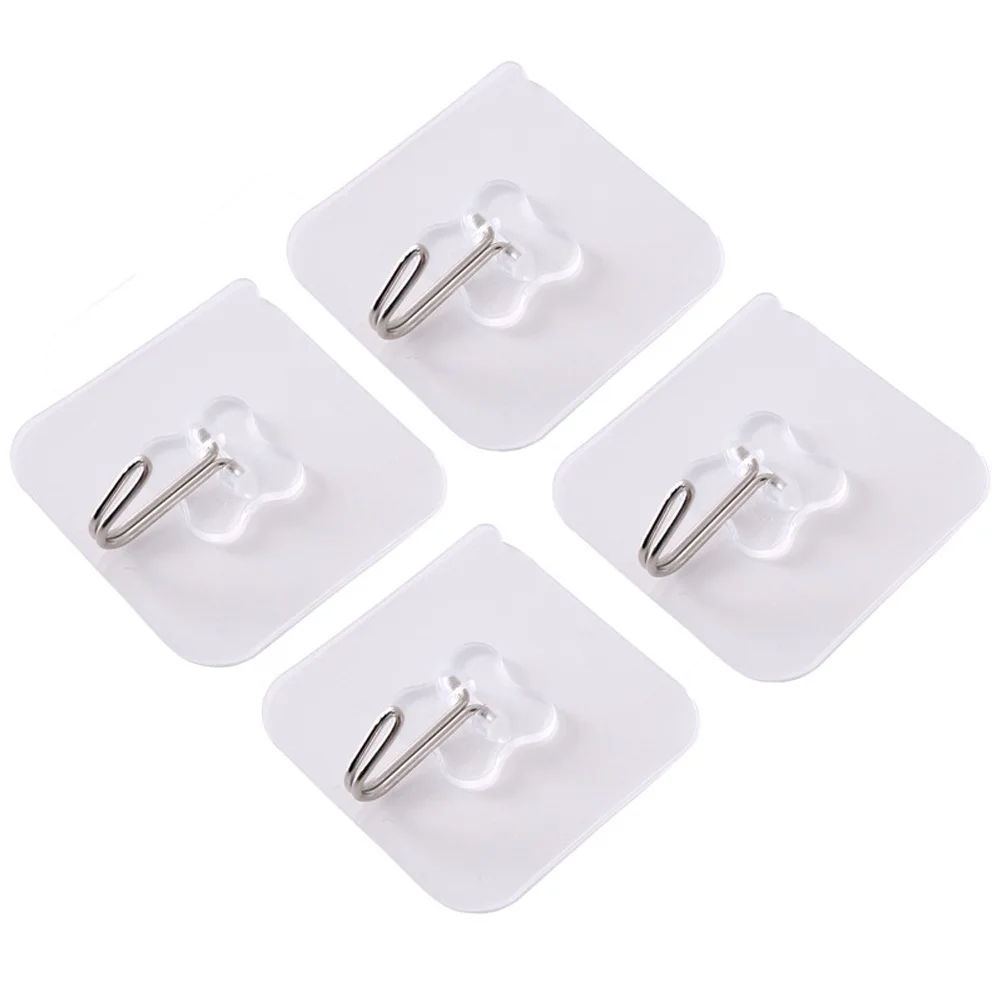 8 Pcs Wall Hooks Transparent Reusable Seamless Hooks Waterproof Self Adhesive Hooks for Home Bathroom Kitchen (Random Style)
8 Pcs Wall Hooks Transparent Reusable Seamless Hooks Waterproof Self Adhesive Hooks for Home Bathroom Kitchen (Random Style)