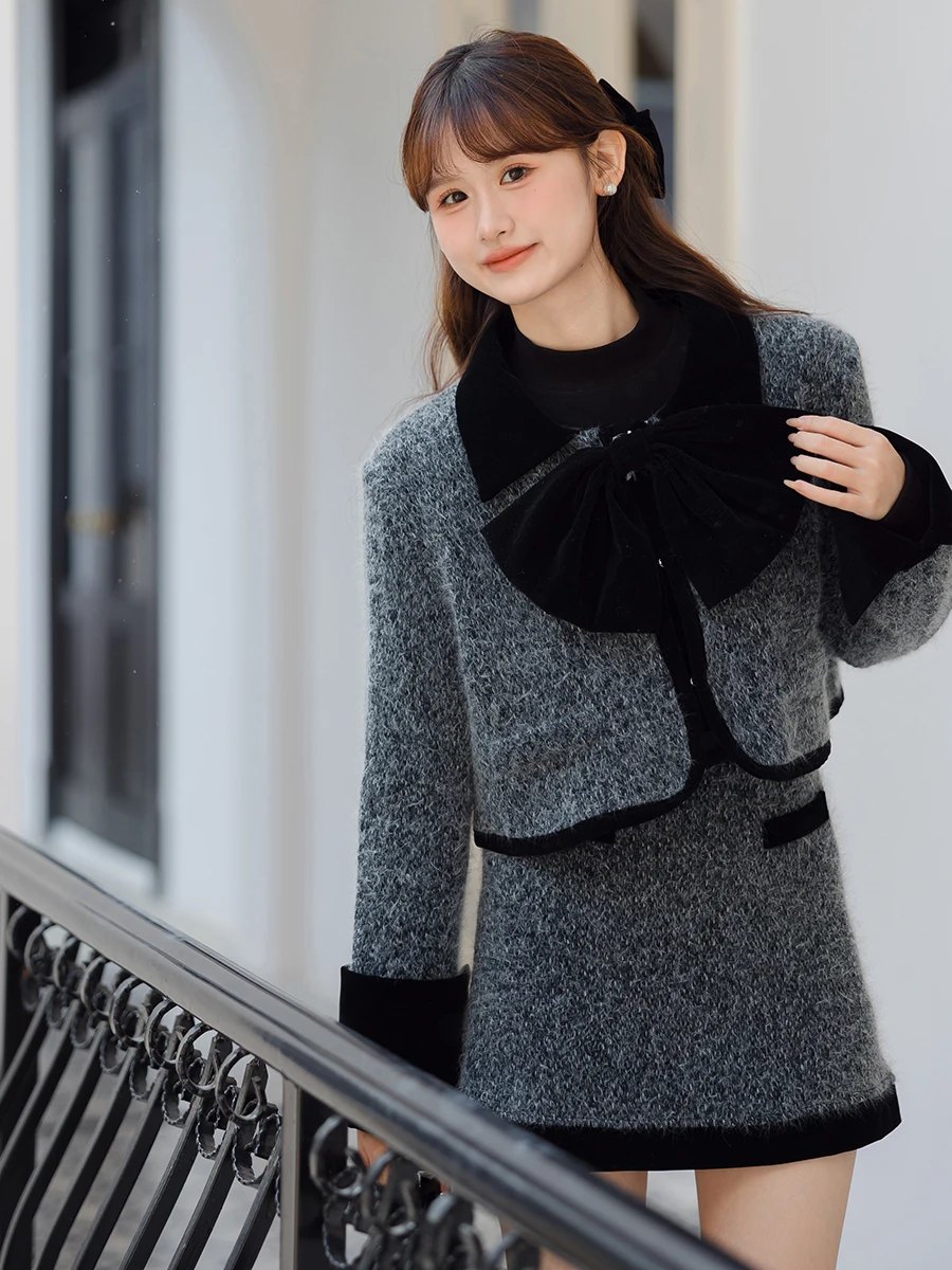 Sweet And Spicy Fraance Sle Women's Faion Set Spring Autumn New Arrival Plu ort Jaet Skirt Two-Piece Set
Sweet And Spicy Fraance Sle Women's Faion Set Spring Autumn New Arrival Plu ort Jaet Skirt Two-Piece Set