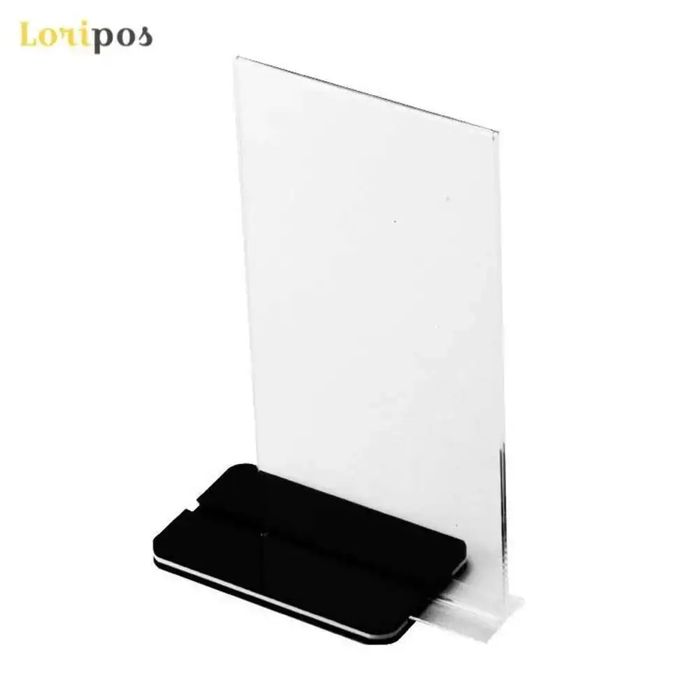 2pcs A4 T Type Plastic Menu Price Tag Display Frame Acrylictable Top Poster Picture Sign Stand Photo Holder
2pcs A4 T Type Plastic Menu Price Tag Display Frame Acrylictable Top Poster Picture Sign Stand Photo Holder