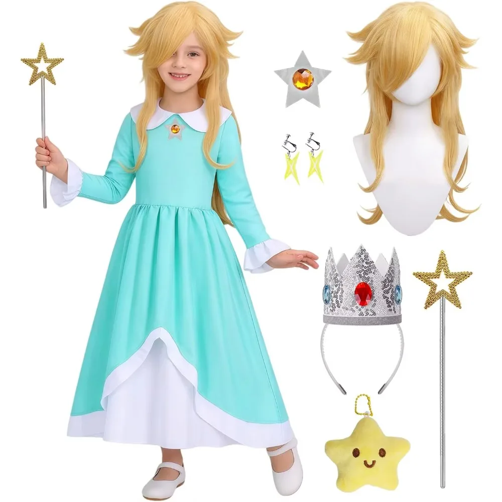 Blue Princess Costume for Girls Star Themed Blue Dress Galaxy Princess Outfit for Halloween Birthday Party Dress Up
Blue Princess Costume for Girls Star Themed Blue Dress Galaxy Princess Outfit for Halloween Birthday Party Dress Up