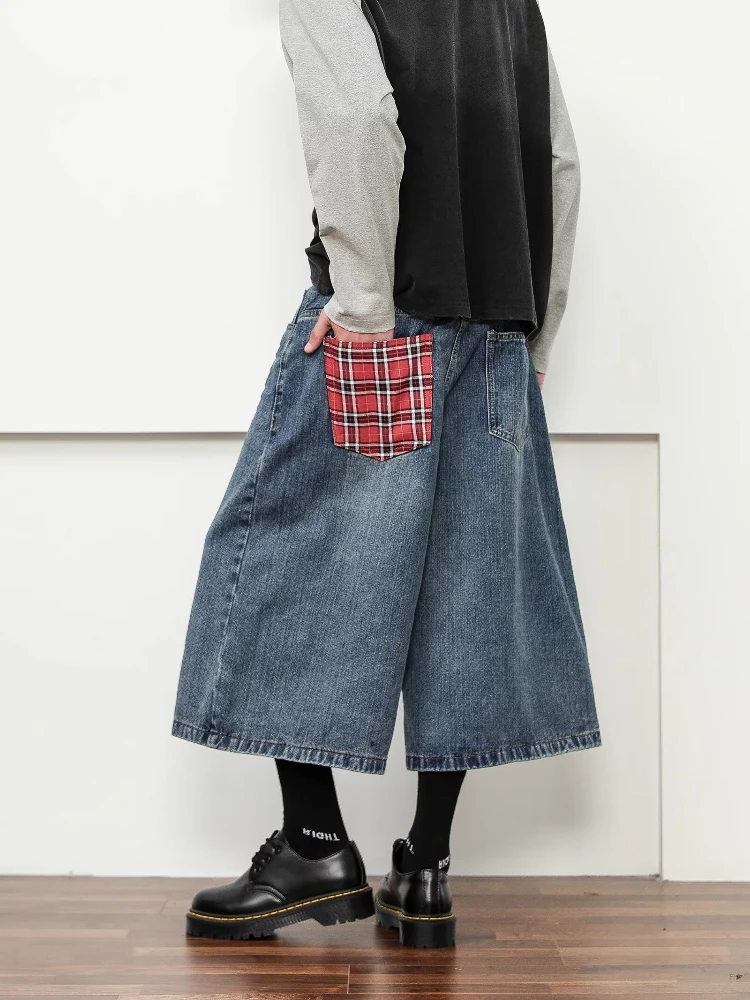 Американские ретро-джинсы в клетку для мужчин, летние, новые, свободные, повседневные, широкие штанины, для пар, в стиле кэжуал
Американские ретро-джинсы в клетку для мужчин, летние, новые, свободные, повседневные, широкие штанины, для пар, в стиле кэжуал