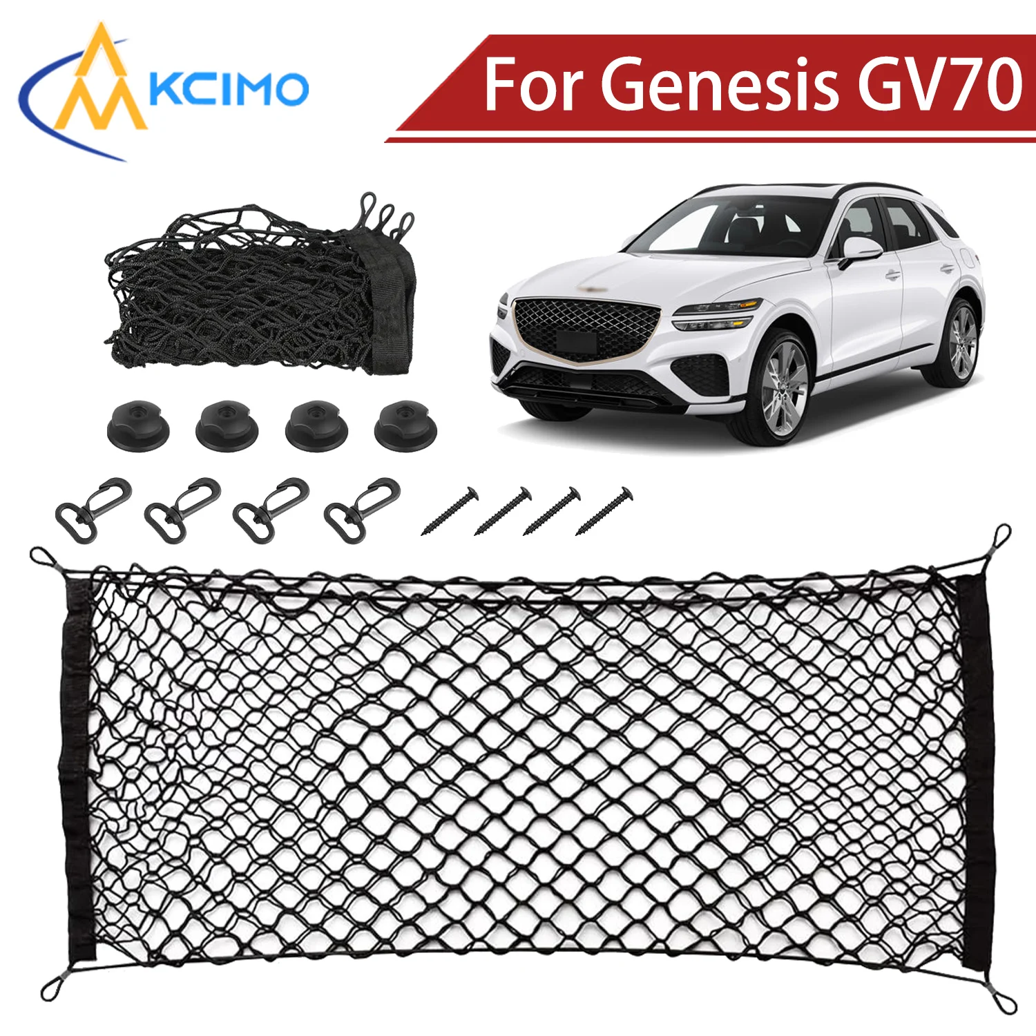 For Genesis GV70 2020-2025 Cargo Net Trunk Organizer, Elastic Mesh Storage Net Car Accessories Storage Belt Hook
For Genesis GV70 2020-2025 Cargo Net Trunk Organizer, Elastic Mesh Storage Net Car Accessories Storage Belt Hook