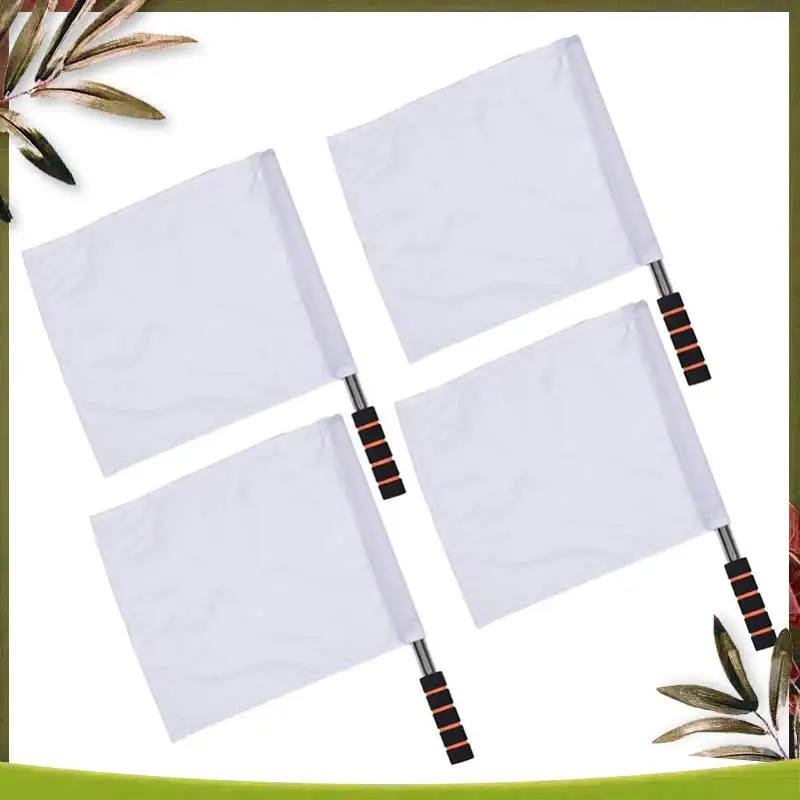 A08P-White Sports Referee Flag 4 Pieces Track And Field Event Referee Flag Football Goal Flag Flag Bearer Flag Sponge Handle Dur
A08P-White Sports Referee Flag 4 Pieces Track And Field Event Referee Flag Football Goal Flag Flag Bearer Flag Sponge Handle Dur