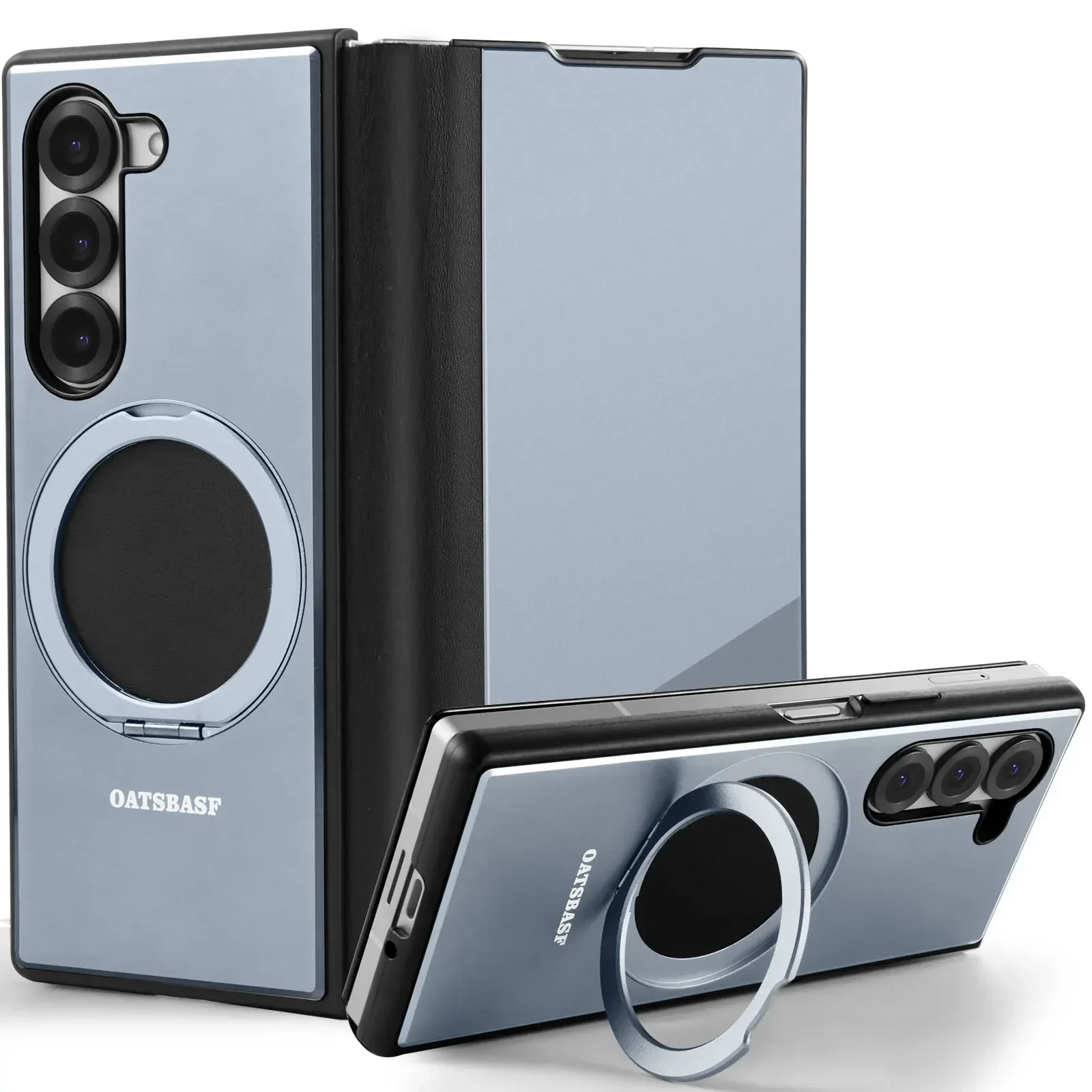 Eary for Samsung Galaxy Z Fold 6 5 Metal Flip Phone Case with Magsafe Kickstand Magnetic Stand Full Coverage Protection Cover
Eary for Samsung Galaxy Z Fold 6 5 Metal Flip Phone Case with Magsafe Kickstand Magnetic Stand Full Coverage Protection Cover