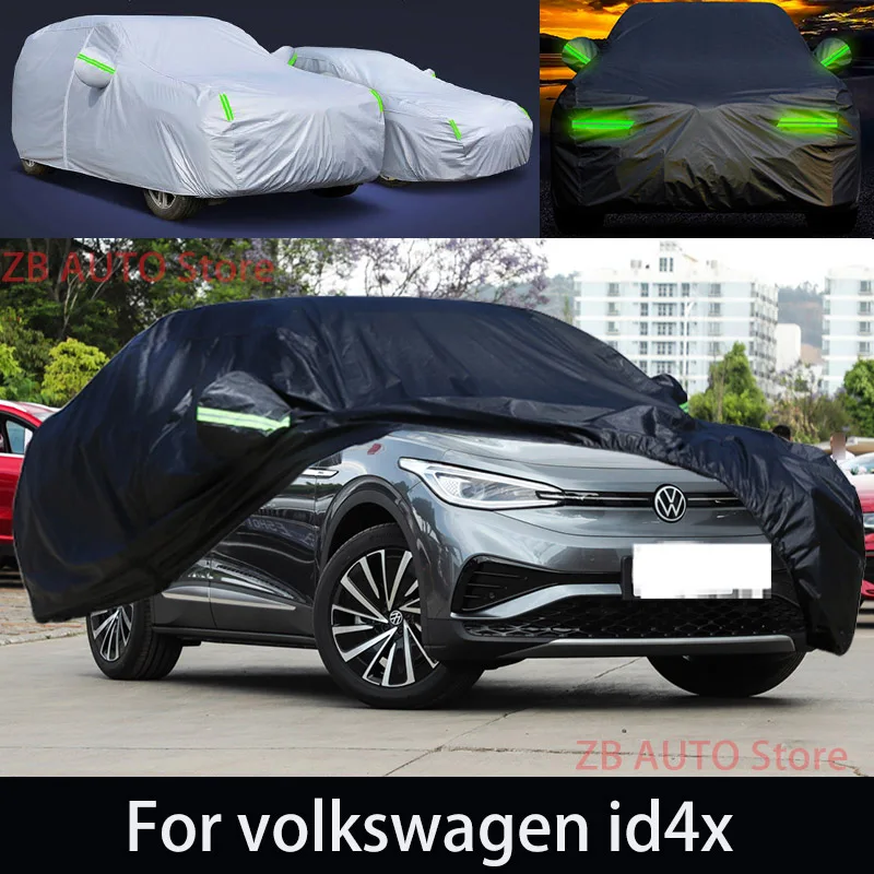 For volkswagen id4x Outdoor Protection Full Car Covers Snow Cover Sunshade Waterproof Dustproof Exterior Car accessories
For volkswagen id4x Outdoor Protection Full Car Covers Snow Cover Sunshade Waterproof Dustproof Exterior Car accessories