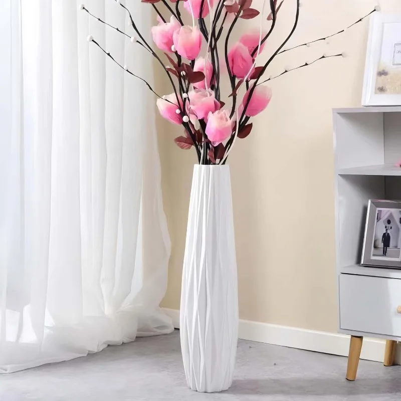 White Ceramic Vase, 17.7" Tall Floor Vase Large Flower Vase Decorative Vases for Modern Home Decor Living Room Office
White Ceramic Vase, 17.7" Tall Floor Vase Large Flower Vase Decorative Vases for Modern Home Decor Living Room Office