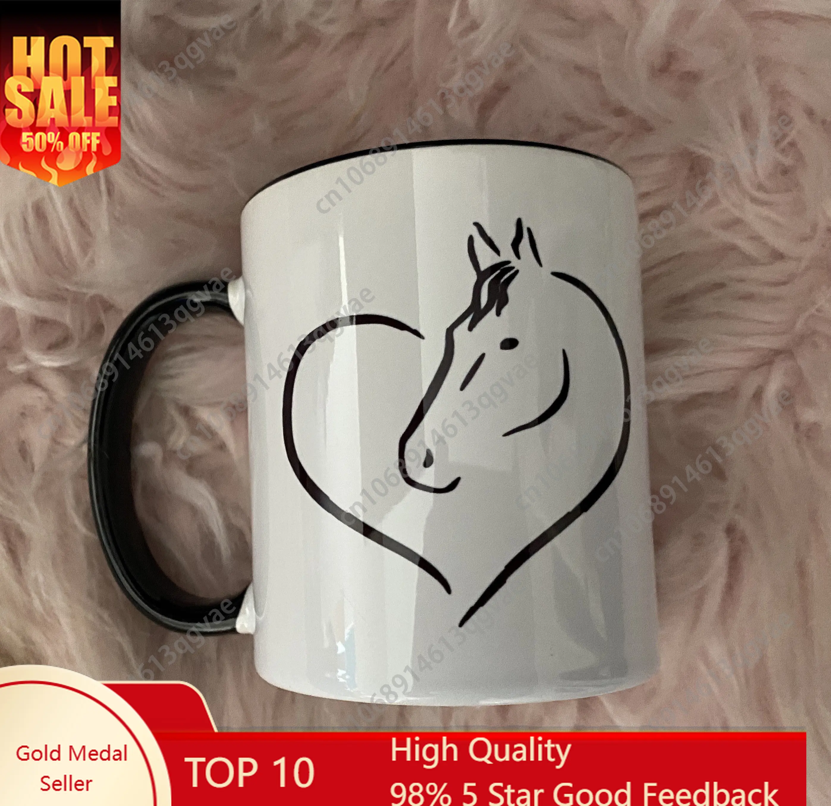 Horse in a Heart coffee mug 350ml Custom Name Ceramic Coffee Cup Equestrian enthusiasts Love Birthday Gift
Horse in a Heart coffee mug 350ml Custom Name Ceramic Coffee Cup Equestrian enthusiasts Love Birthday Gift