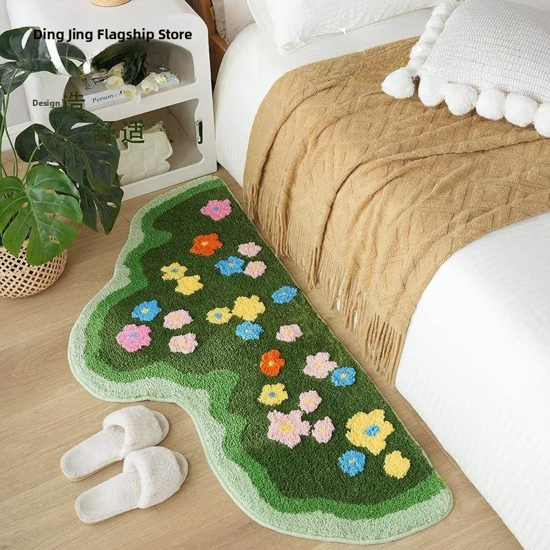 Modern Irregular Machine Washable Bedside Rug Small Moss Texture Embossed Carpet Velvet Floor Mat Rectangular Shape
Modern Irregular Machine Washable Bedside Rug Small Moss Texture Embossed Carpet Velvet Floor Mat Rectangular Shape