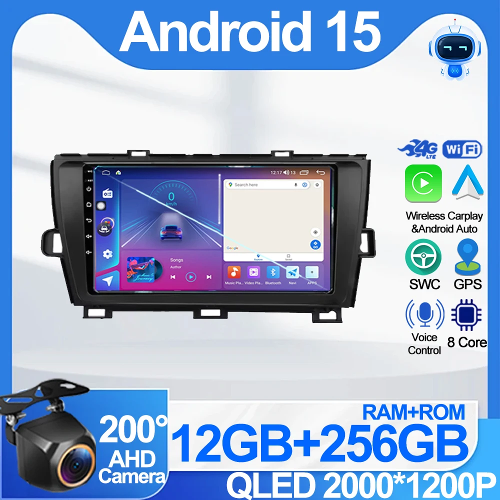 Android 15 Carplay автомобильный радиоприемник авто мультимедийный плеер для Toyota Prius XW30 2009-2015 аудио авторадио GPS стерео 2din головное устройство
Android 15 Carplay автомобильный радиоприемник авто мультимедийный плеер для Toyota Prius XW30 2009-2015 аудио авторадио GPS стерео 2din головное устройство