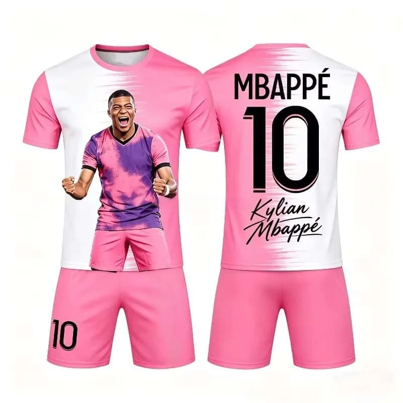 Mbappe Multi Color Gradient Dyeing Design, Signature Printing No. 10, Trendy Sports and Leisure Family Matchingkids Jersey Set
Mbappe Multi Color Gradient Dyeing Design, Signature Printing No. 10, Trendy Sports and Leisure Family Matchingkids Jersey Set