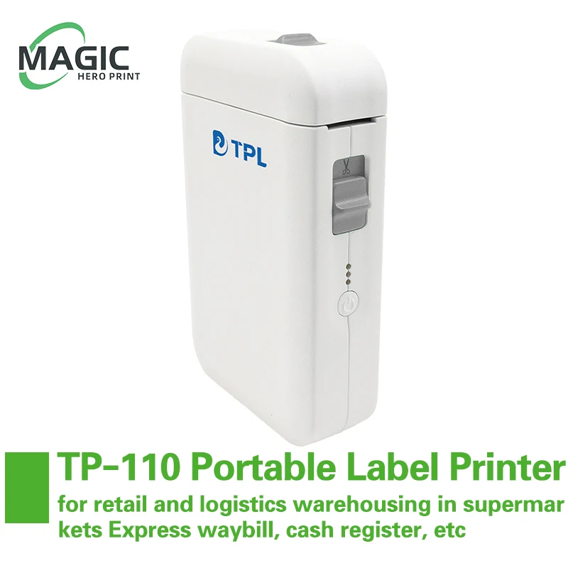 TP-110 Portable Label Printer Suitable for retail and logistics warehousing in supermarkets Express waybill, cash register, etc
TP-110 Portable Label Printer Suitable for retail and logistics warehousing in supermarkets Express waybill, cash register, etc
