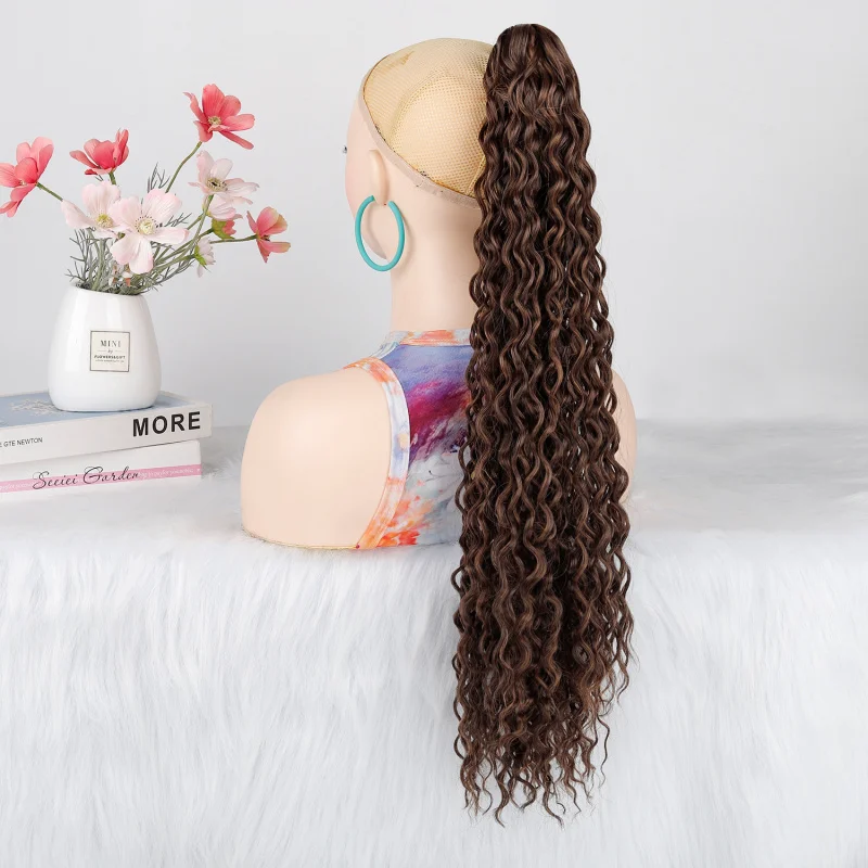 Long curly for women, fluffy claw clip ponytail, high-temperature fiber wig
Long curly for women, fluffy claw clip ponytail, high-temperature fiber wig
