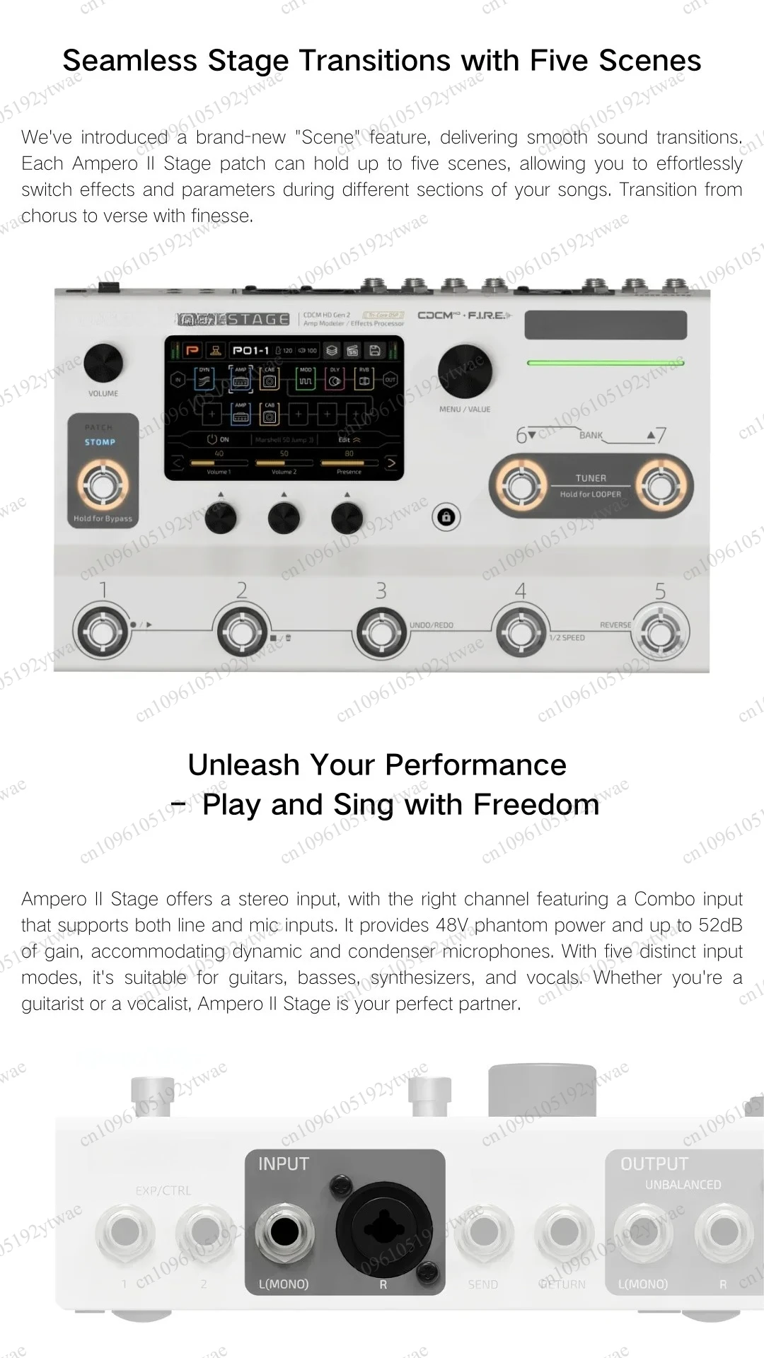 2-Level Amplifier Modeler Effect Processor, Iconic Three Core DSP Audio Platform
2-Level Amplifier Modeler Effect Processor, Iconic Three Core DSP Audio Platform
