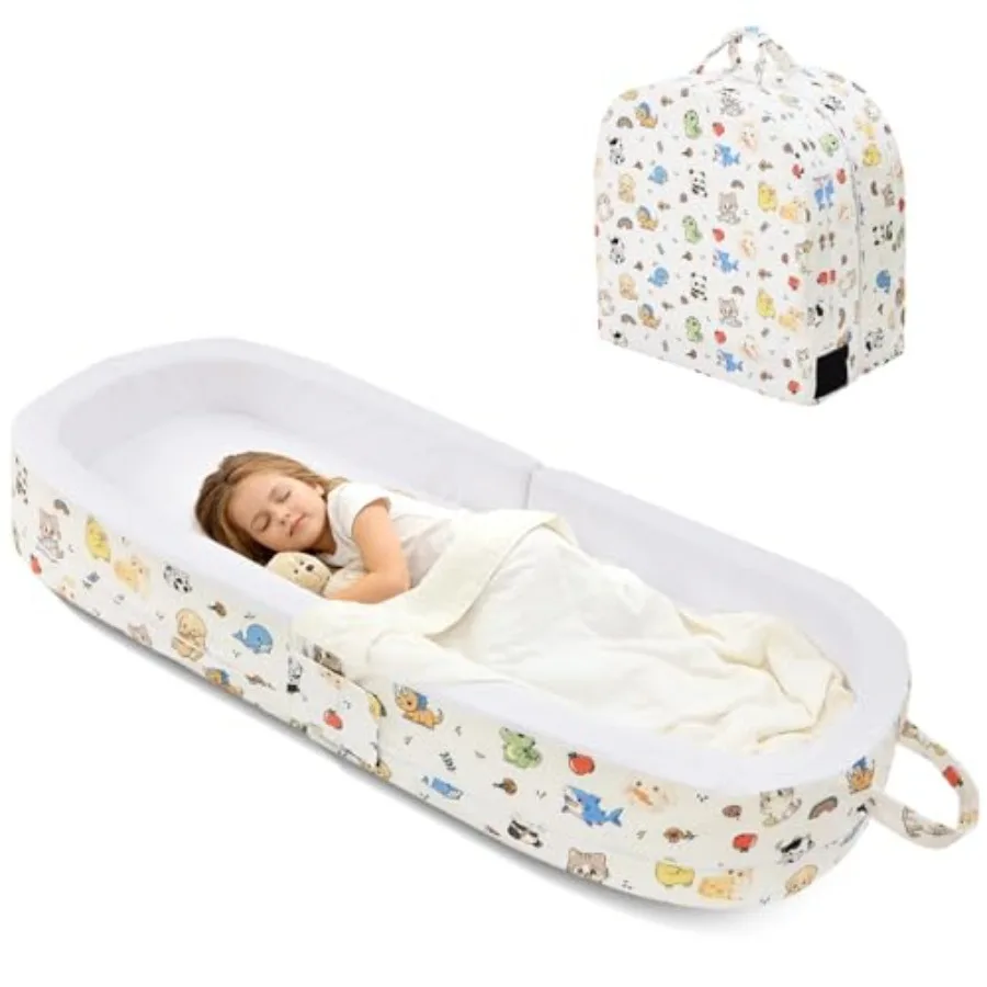Portable Toddler Travel Bed Foldable Soft Foam Floor Bed for Baby and with Velvet Fabric Safety Rail Washable Cover No Assembly
Portable Toddler Travel Bed Foldable Soft Foam Floor Bed for Baby and with Velvet Fabric Safety Rail Washable Cover No Assembly
