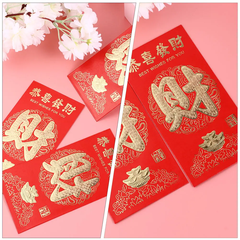 120 Pcs Bronzing Red Envelope for New Year Chinese Money Packet Lunar Bulk Packets
120 Pcs Bronzing Red Envelope for New Year Chinese Money Packet Lunar Bulk Packets