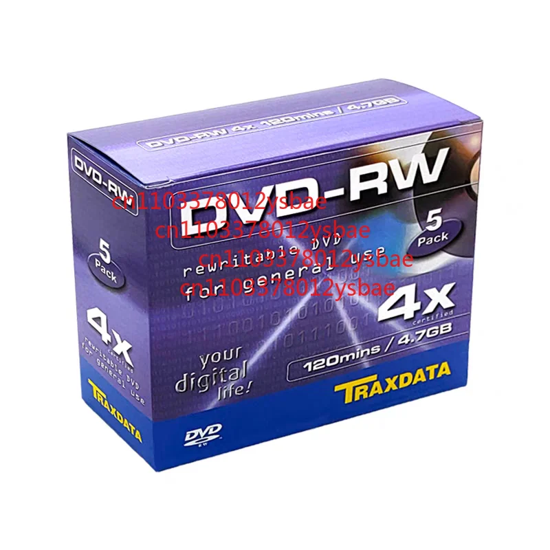 DVD-RW Перезаписываемый DVD 4,7 ГБ 120 минут 5 шт.
DVD-RW Перезаписываемый DVD 4,7 ГБ 120 минут 5 шт.