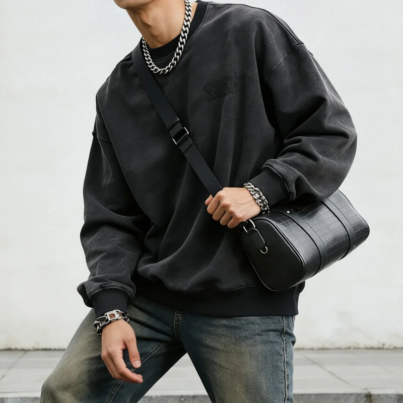 Genuine Leather Men's Shoulder Bag Crossbody Bags Simple Cowhide Bag Top Layer Cow Leather Fashion Casual Style
Genuine Leather Men's Shoulder Bag Crossbody Bags Simple Cowhide Bag Top Layer Cow Leather Fashion Casual Style