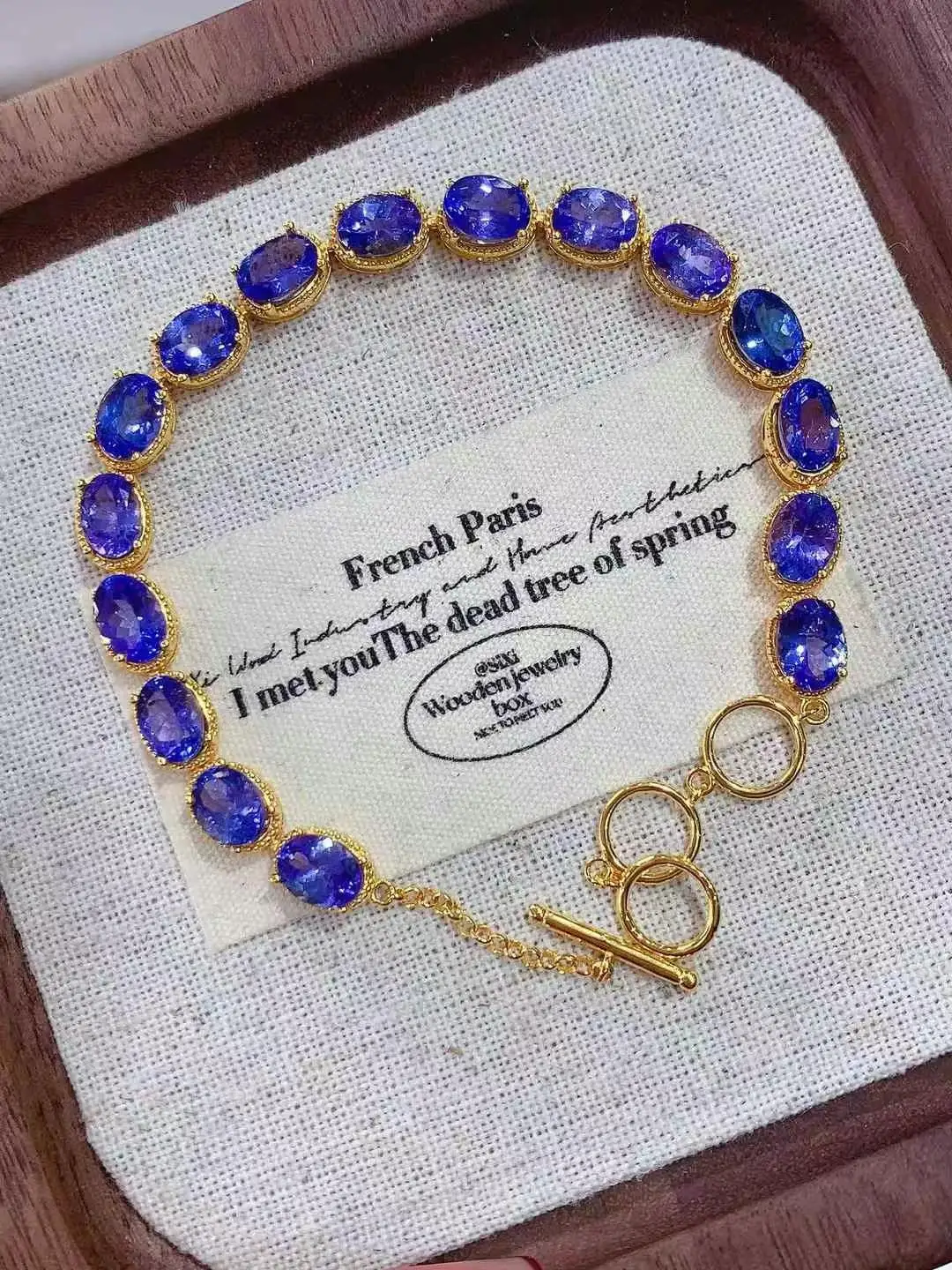 The Best Gift For Your Mother 100% NaturalTanzanite Bracelet 925 Sterling Silver Real Tanzanite Bracelet
The Best Gift For Your Mother 100% NaturalTanzanite Bracelet 925 Sterling Silver Real Tanzanite Bracelet