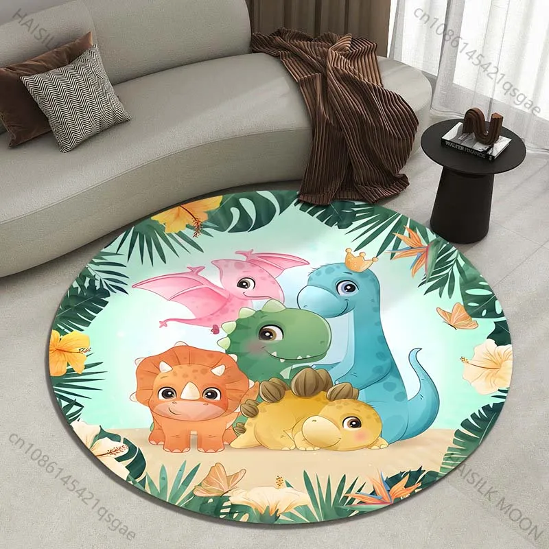Multiple sizes Cartoon dinosaurs with forest background Print Round Carpet Living Room Bedroom Table Chair Sofa Decor Carpet
Multiple sizes Cartoon dinosaurs with forest background Print Round Carpet Living Room Bedroom Table Chair Sofa Decor Carpet