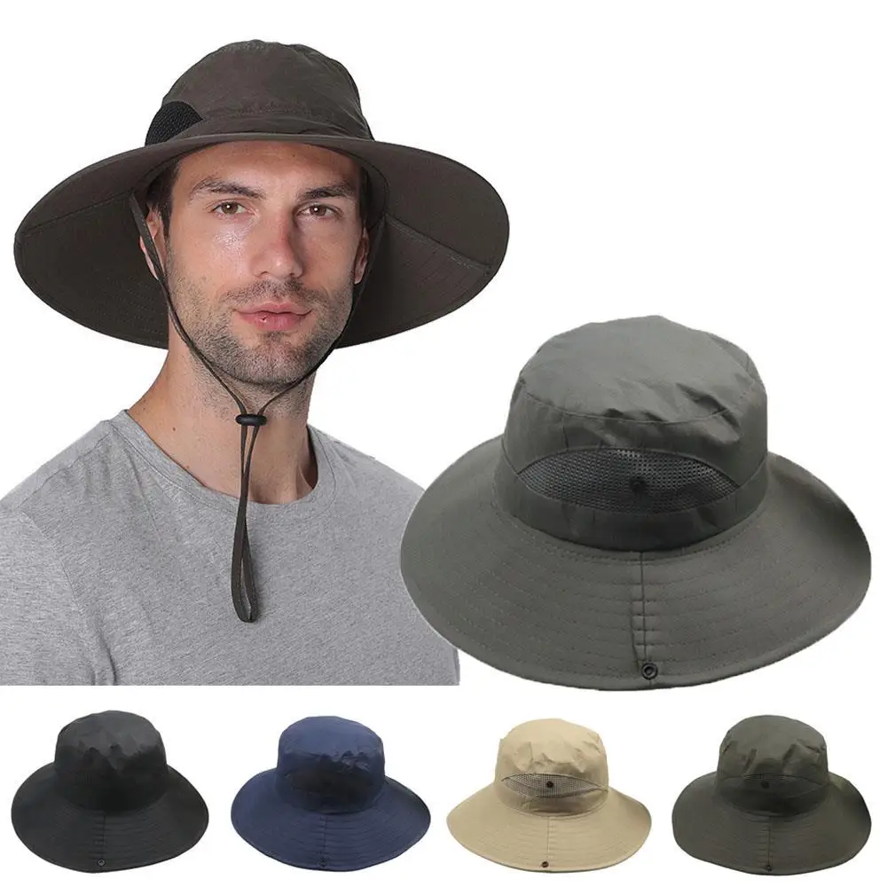 UV Protection Fisherman Hat Adjustable Sun Hat Breathable Mesh Cap Outdoor Fishing Hiking Beach Cap Big Folding Brim Bucket Hat
UV Protection Fisherman Hat Adjustable Sun Hat Breathable Mesh Cap Outdoor Fishing Hiking Beach Cap Big Folding Brim Bucket Hat
