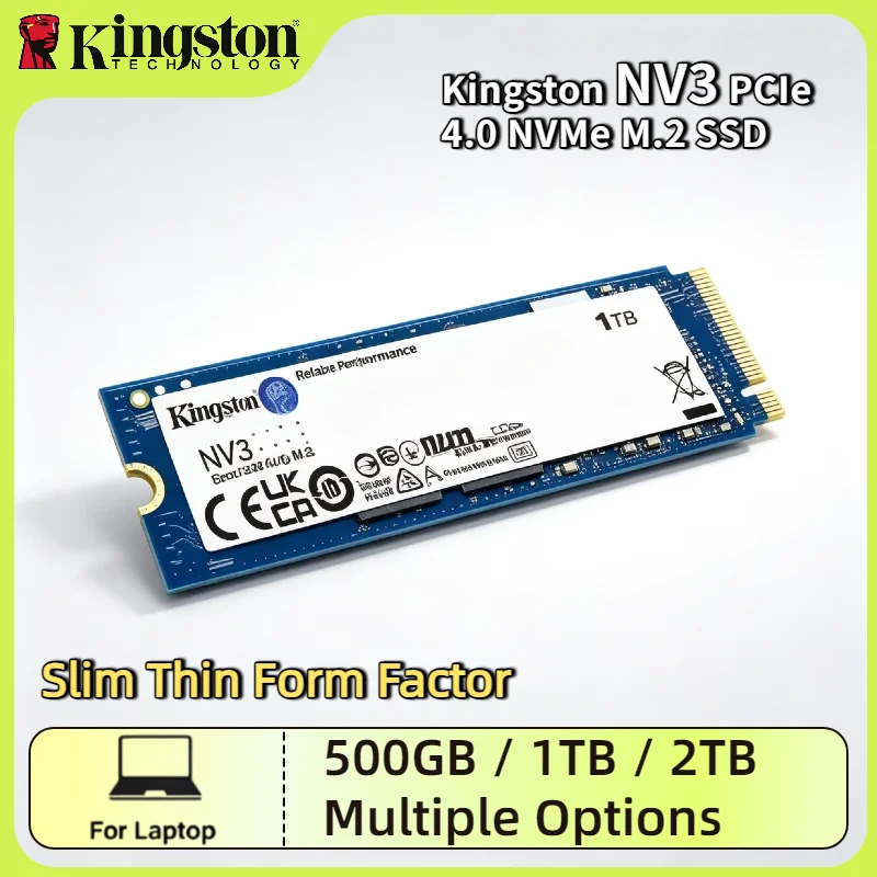 Kingston NV3 2TB 1TB 500GB M.2 2280 PCIe 4.0 NVMe SSD Up to 6000MB s Internal Solid State Drive for Thin Laptop PC Max
Kingston NV3 2TB 1TB 500GB M.2 2280 PCIe 4.0 NVMe SSD Up to 6000MB s Internal Solid State Drive for Thin Laptop PC Max