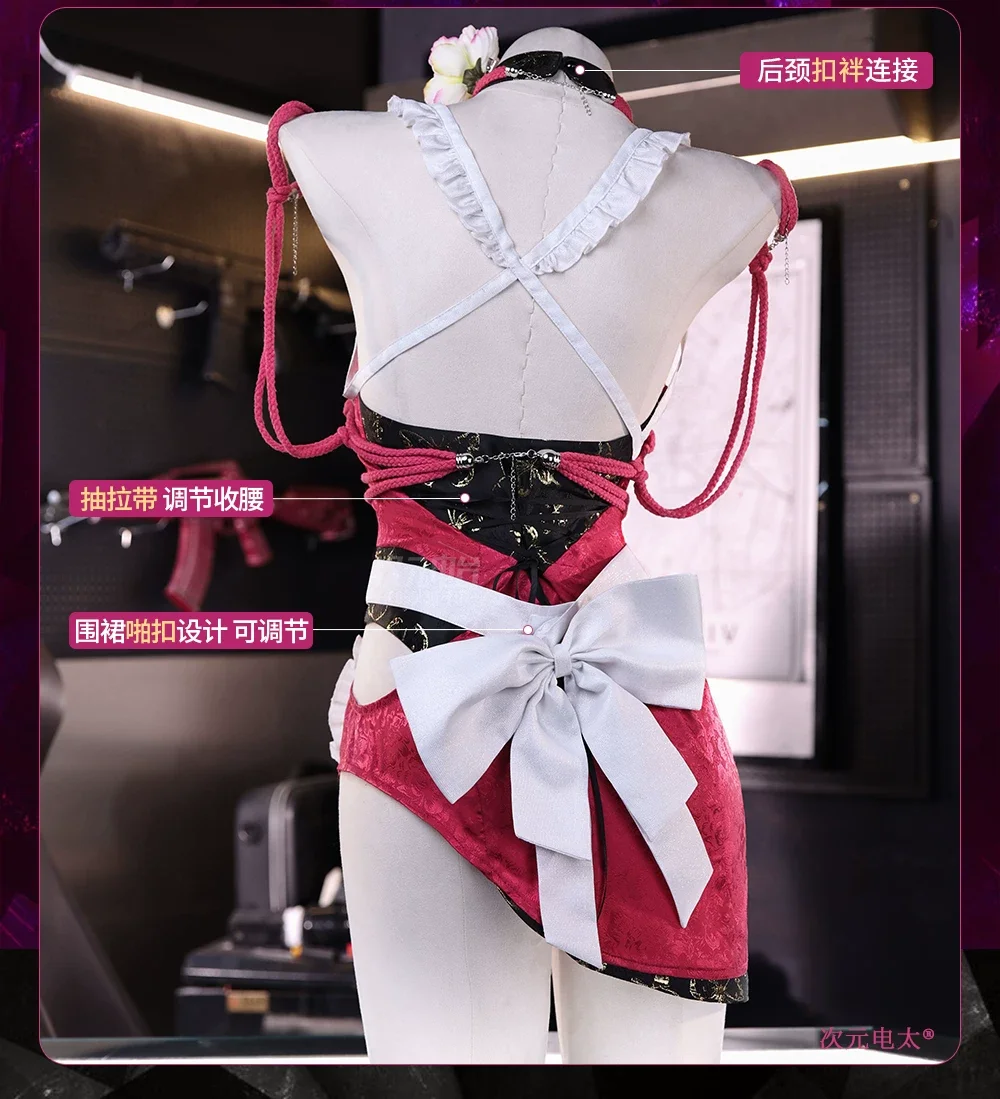 Handmade Cos Outfit: Goddess of Victory NIKKE Viper Former Spy Maid Cosplay Full Set Black White Maid Dress for Halloween HCos
Handmade Cos Outfit: Goddess of Victory NIKKE Viper Former Spy Maid Cosplay Full Set Black White Maid Dress for Halloween HCos