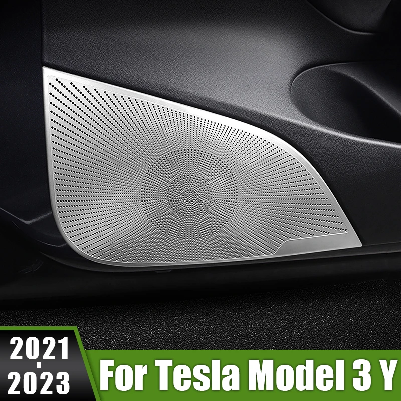 For Tesla Model 3 Y 2021 2022 2023 Stainless Steel Car Door Audio Tweeter Speaker Frame Decoration Cover Stereo Trim Accessories
For Tesla Model 3 Y 2021 2022 2023 Stainless Steel Car Door Audio Tweeter Speaker Frame Decoration Cover Stereo Trim Accessories