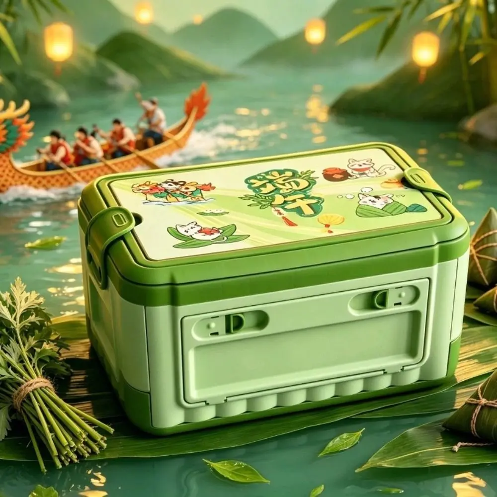 Large Capacity Folding Storage Box Business Handle Reusable Collapsible Storage Container Collapsible Design Plastic Material