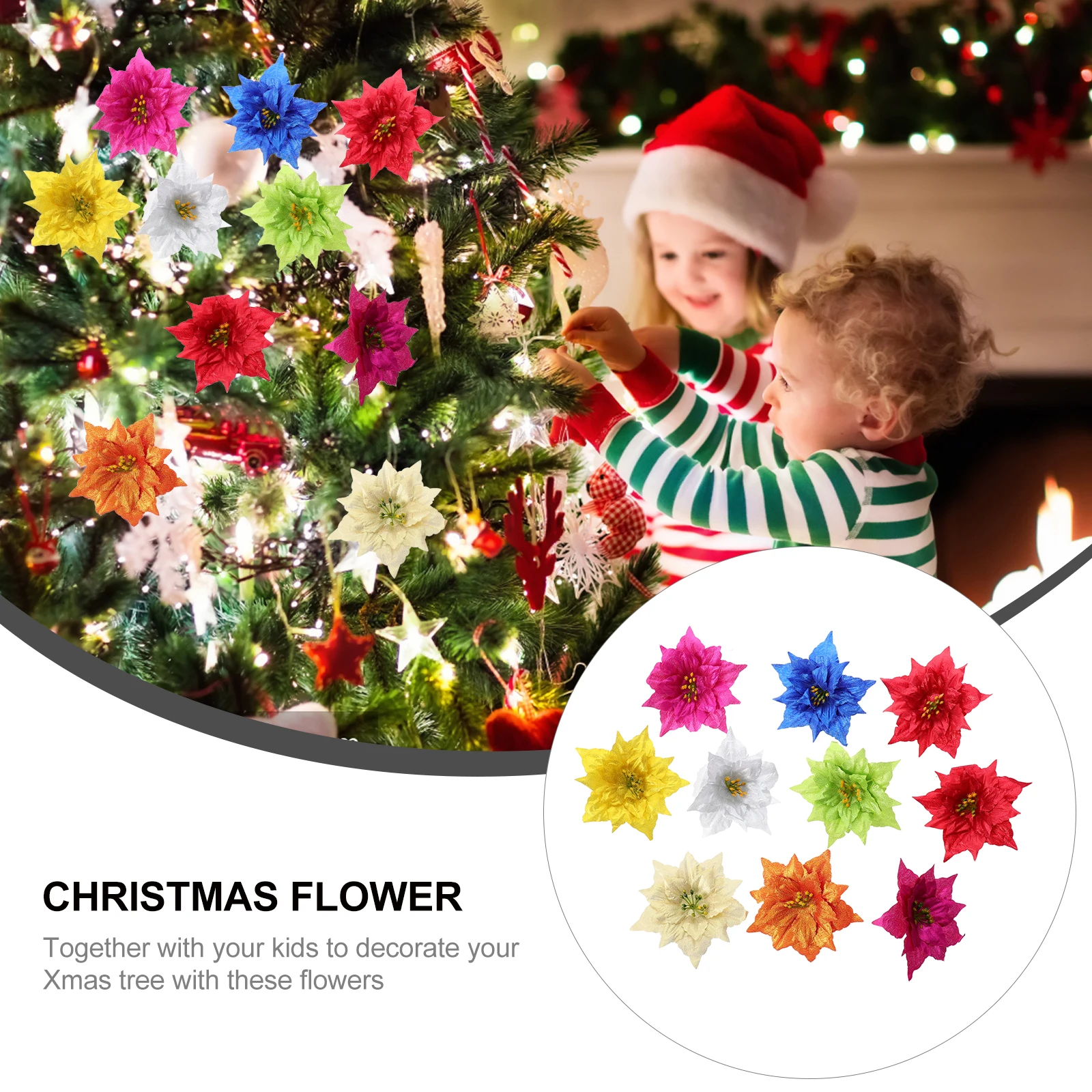 10 Pcs Artificial Christmas Flower Dried Flowers Decorative Vase for The Tree Decoration Door Simulation Supplies Party Fake
10 Pcs Artificial Christmas Flower Dried Flowers Decorative Vase for The Tree Decoration Door Simulation Supplies Party Fake