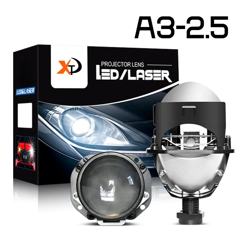 A3 2.5 Inch Bi LED Projector Headlight Laser Hi Lo Beam Super Bright LED Car Headlamp H4 H7 H11 Plug and Play Universal Lighting
A3 2.5 Inch Bi LED Projector Headlight Laser Hi Lo Beam Super Bright LED Car Headlamp H4 H7 H11 Plug and Play Universal Lighting