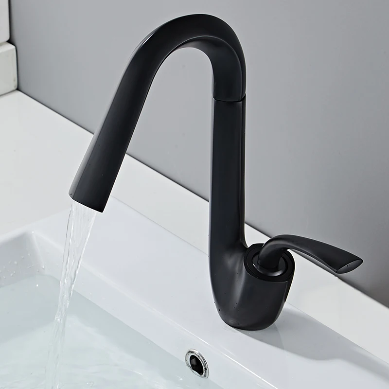 BECOLA 360 Degree Black Single Handle Cold and Hot Water Mixer Brass Sink Taps For Restroom torneira para pia de banheiro
BECOLA 360 Degree Black Single Handle Cold and Hot Water Mixer Brass Sink Taps For Restroom torneira para pia de banheiro