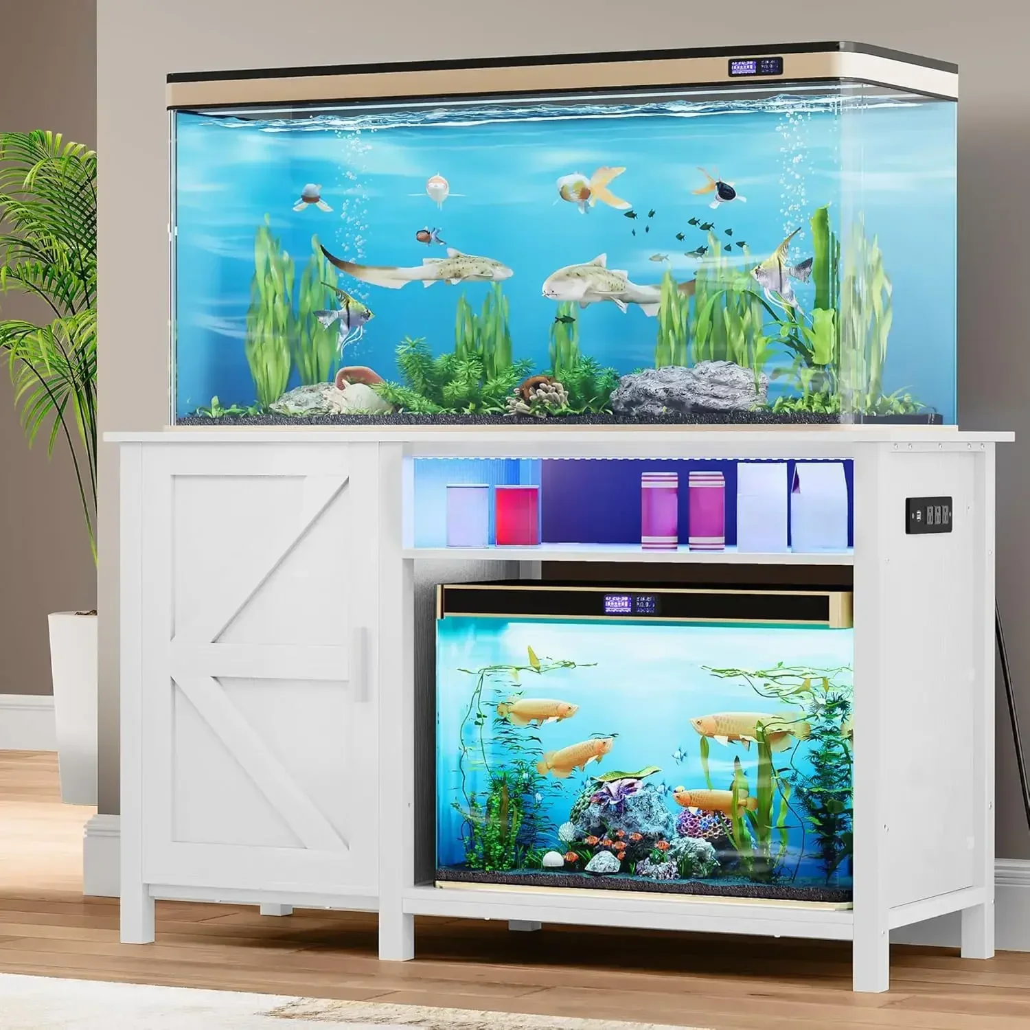 Hot salesAquarium Stand with Power Outlets, 55-75 Gallon Fish Tank Stand, Cabinet with RGB Light Strip Suitable for Turtle Tank
Hot salesAquarium Stand with Power Outlets, 55-75 Gallon Fish Tank Stand, Cabinet with RGB Light Strip Suitable for Turtle Tank