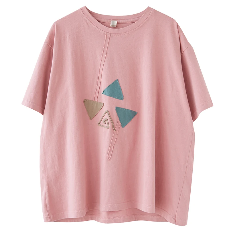 plus Size Women's Casual ort Sve T-irt Summer Geometric Pattern round Ne Slimming Trendy Patchwork Top
plus Size Women's Casual ort Sve T-irt Summer Geometric Pattern round Ne Slimming Trendy Patchwork Top