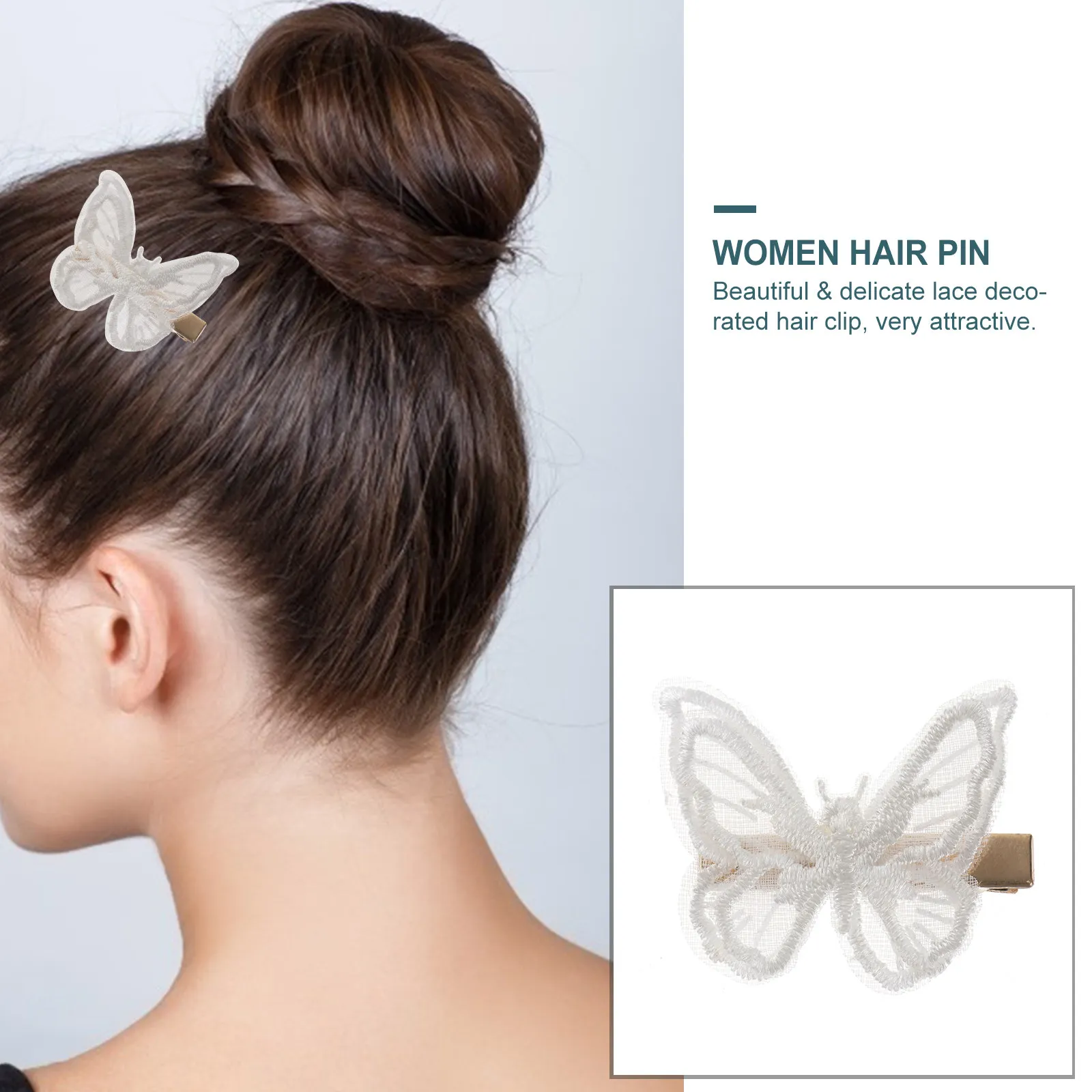 10Pcs Butterfly Hairpin for Women White Lace Metal 7x2cm Pearl Rhinestone Hair Clip Elegant Delicate Hair Claw Gift Idea
10Pcs Butterfly Hairpin for Women White Lace Metal 7x2cm Pearl Rhinestone Hair Clip Elegant Delicate Hair Claw Gift Idea