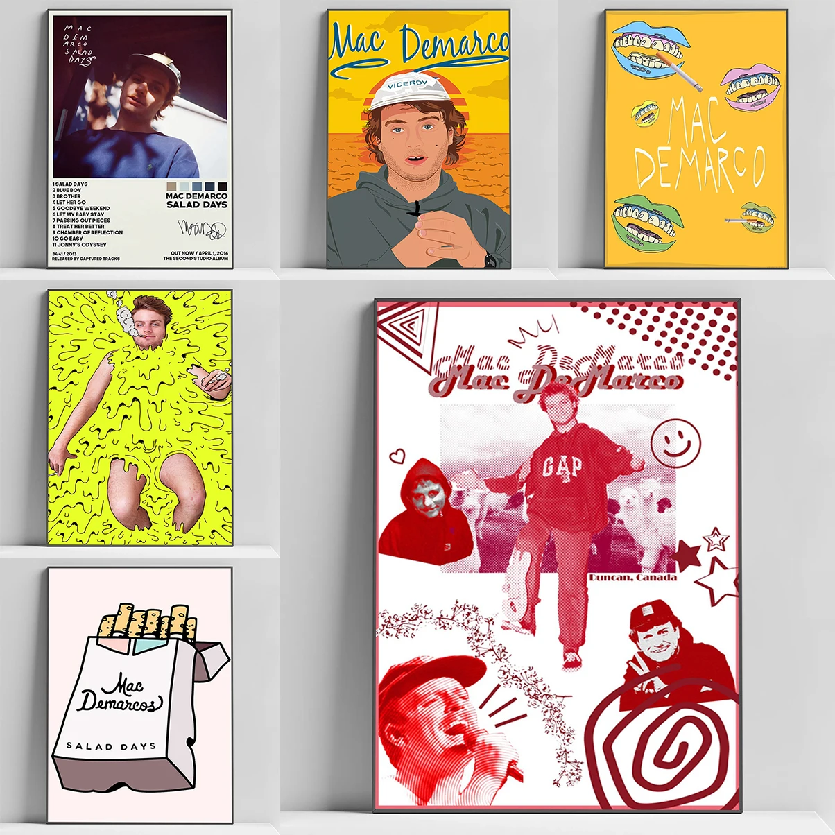 Pop Rock Singer Mac Demarco Poster Decoration Home Decorations Art Room Decor Decorative Paintings Posters for Wall Decororation
Pop Rock Singer Mac Demarco Poster Decoration Home Decorations Art Room Decor Decorative Paintings Posters for Wall Decororation