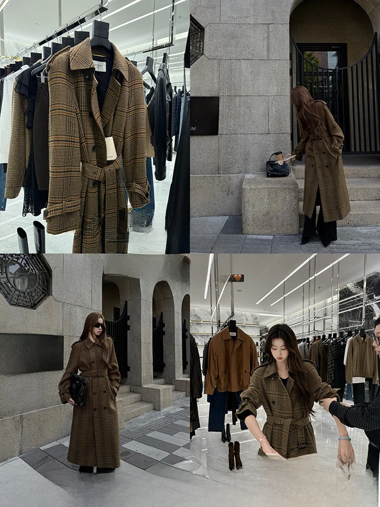 Ele Briti Sle Woolen Coat High-End Winter Faion Korean Trendy Long Sve Button up Women's Warm Coat a Home Design
Ele Briti Sle Woolen Coat High-End Winter Faion Korean Trendy Long Sve Button up Women's Warm Coat a Home Design