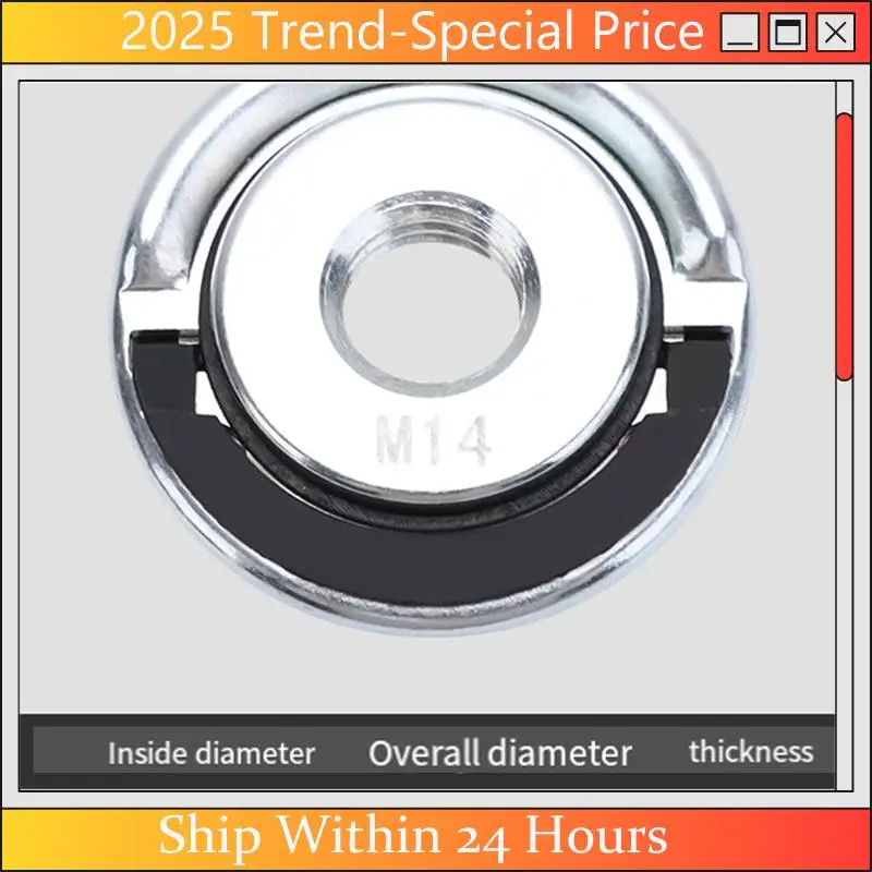 The New M14 Angle Grinder Flange Nut Inner Outer Quick Release Locking Nut Replace For Metabo
The New M14 Angle Grinder Flange Nut Inner Outer Quick Release Locking Nut Replace For Metabo
