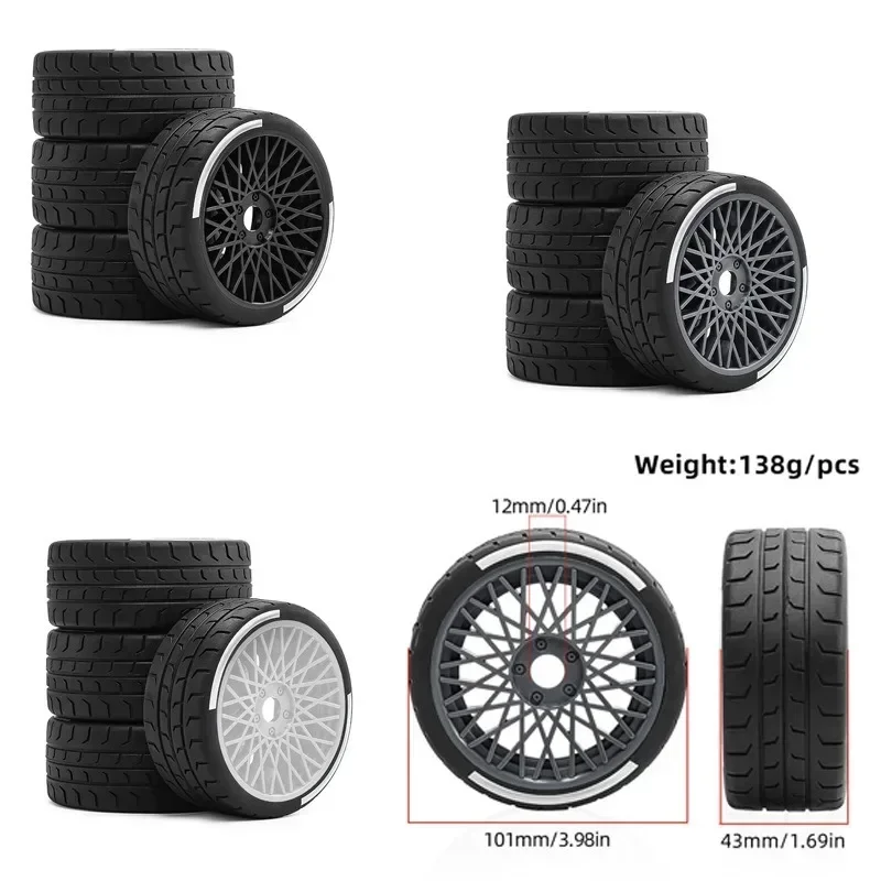 Universal 4PCS RC Tires for 1/7 ARRMA Infraction Limitless FELONY, Fits FSRC Model GT 1/8 HuanNao X3GT
Universal 4PCS RC Tires for 1/7 ARRMA Infraction Limitless FELONY, Fits FSRC Model GT 1/8 HuanNao X3GT
