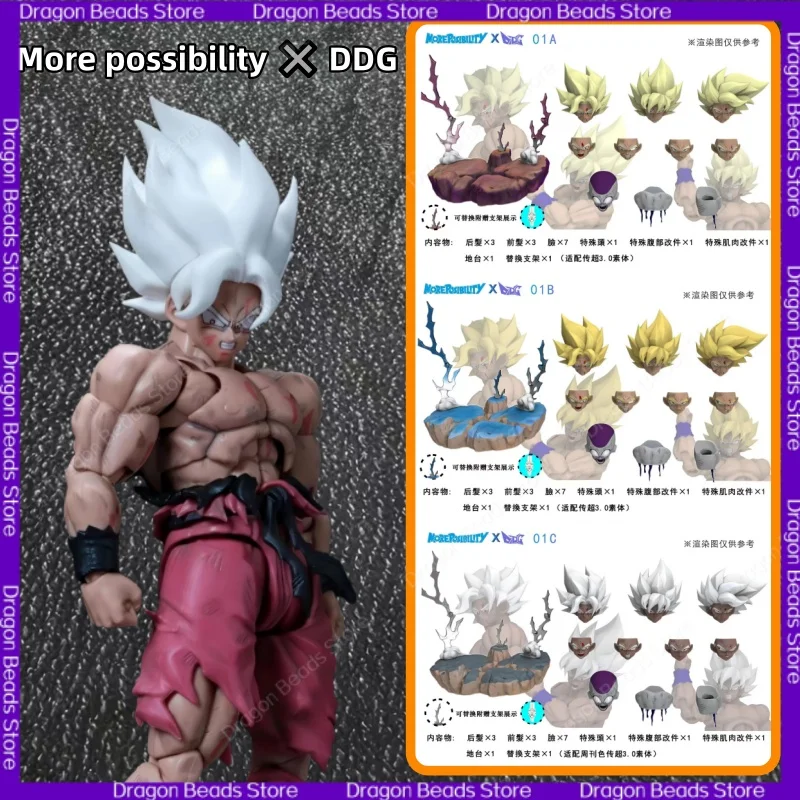 More Possibility ✖️ DDG The Legendary Super Saiyan 3.0Head Sculpting Accessory Package 01A Is Light Yellow, 01B Is Yellow
More Possibility ✖️ DDG The Legendary Super Saiyan 3.0Head Sculpting Accessory Package 01A Is Light Yellow, 01B Is Yellow
